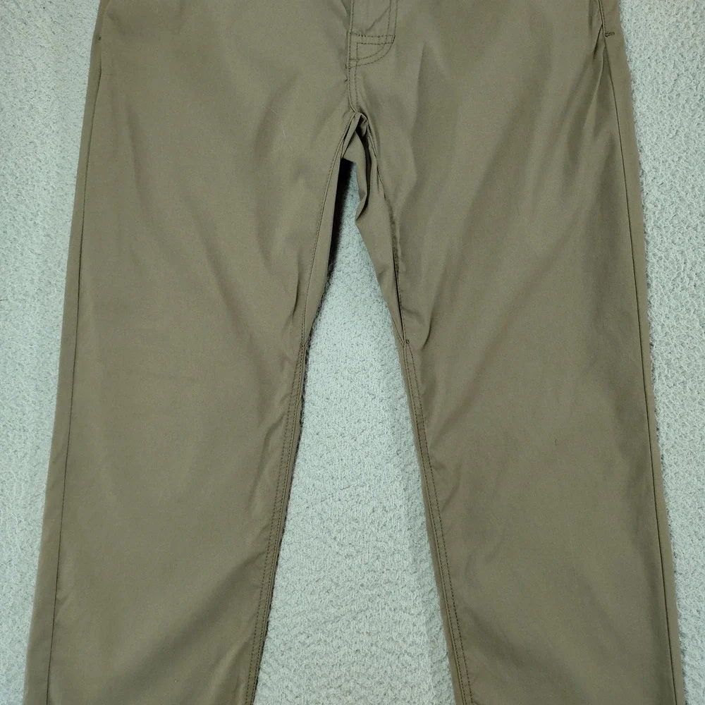 PrAna Pants Mens 30x34 Brown Breathe Stretch 5 Pocket Casual Travel Outdoor